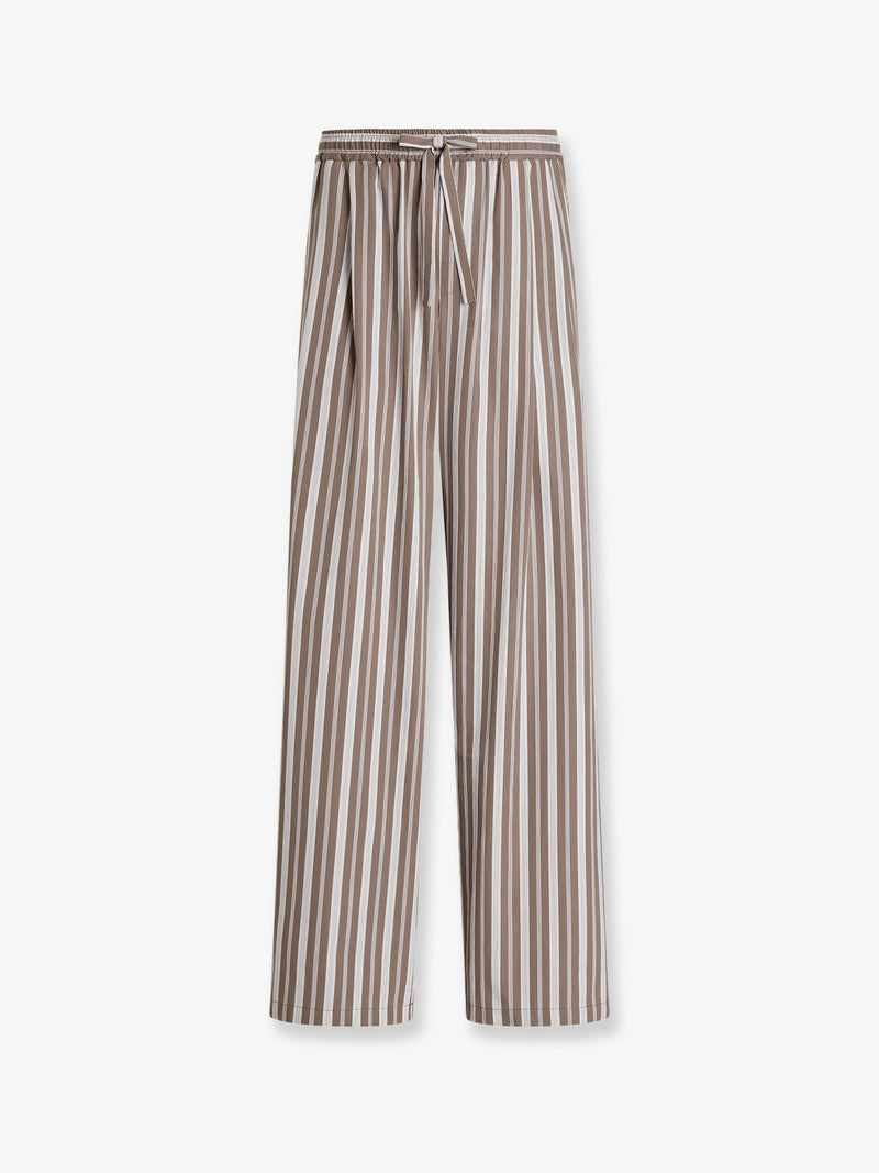 Pantaloni Vanity in misto cotone con motivo a righe