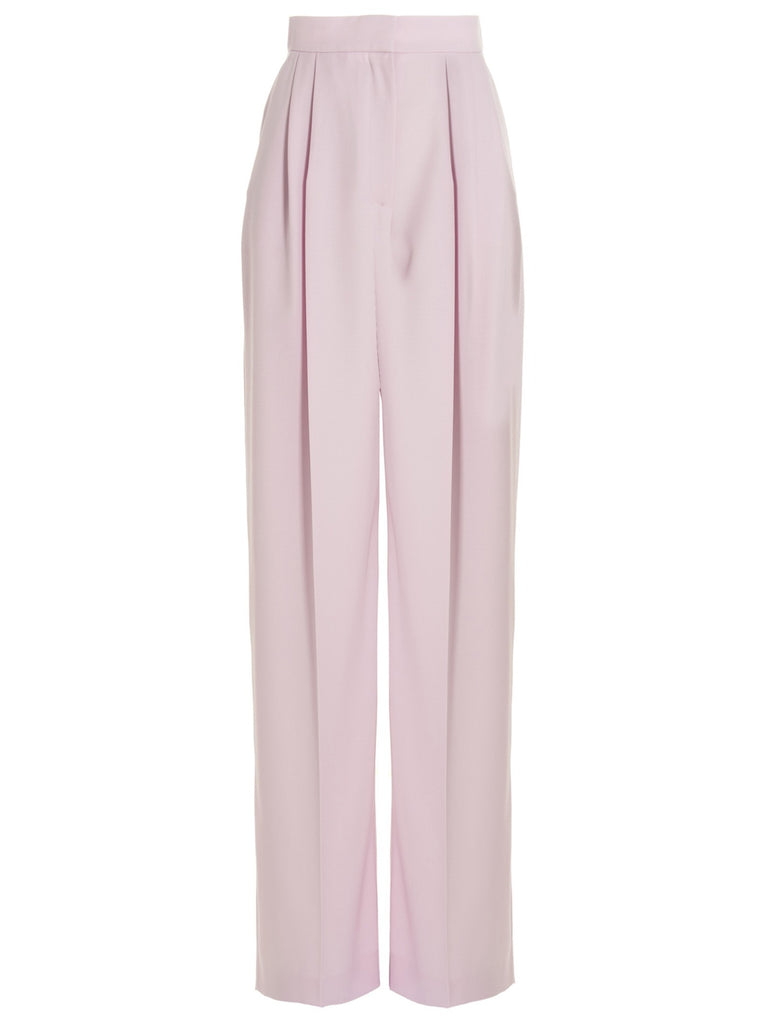Pants with front pleats