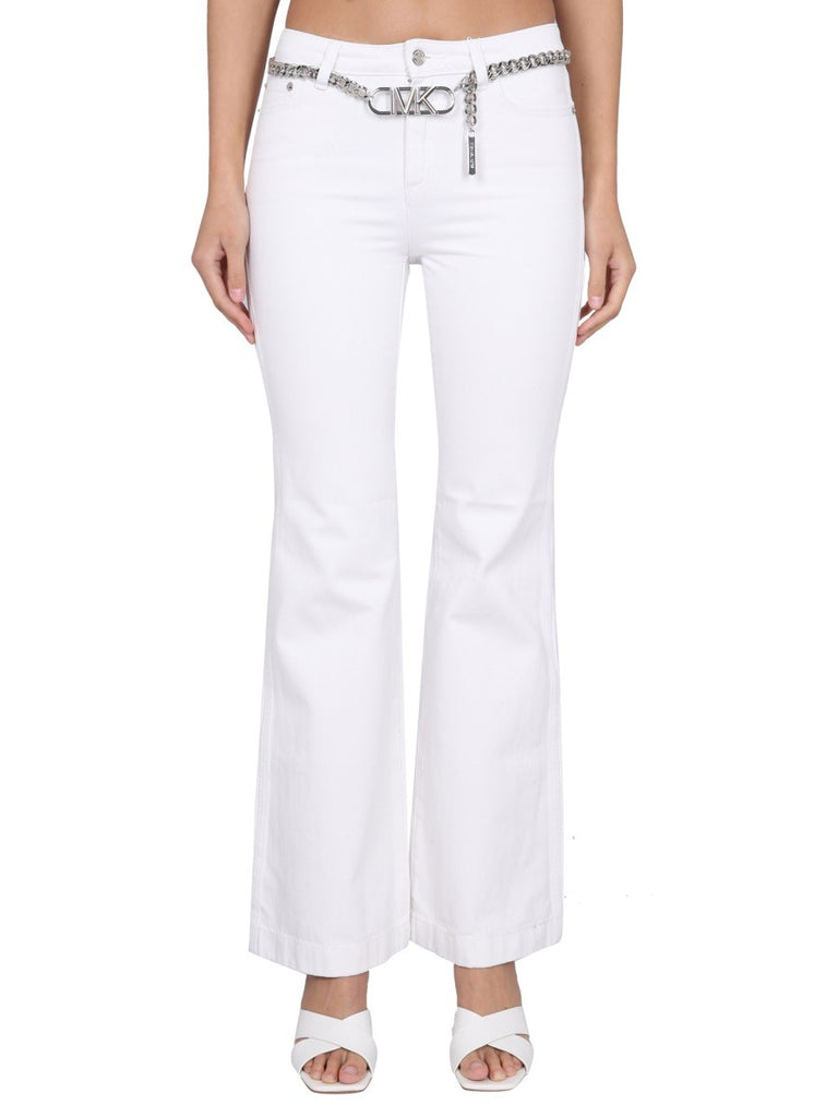 PANTS WITH LOGO BELT