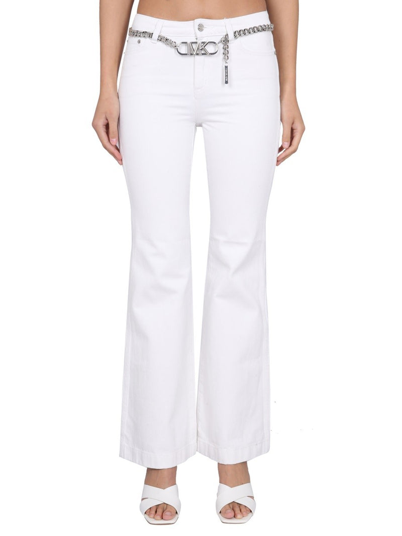 PANTS WITH LOGO BELT
