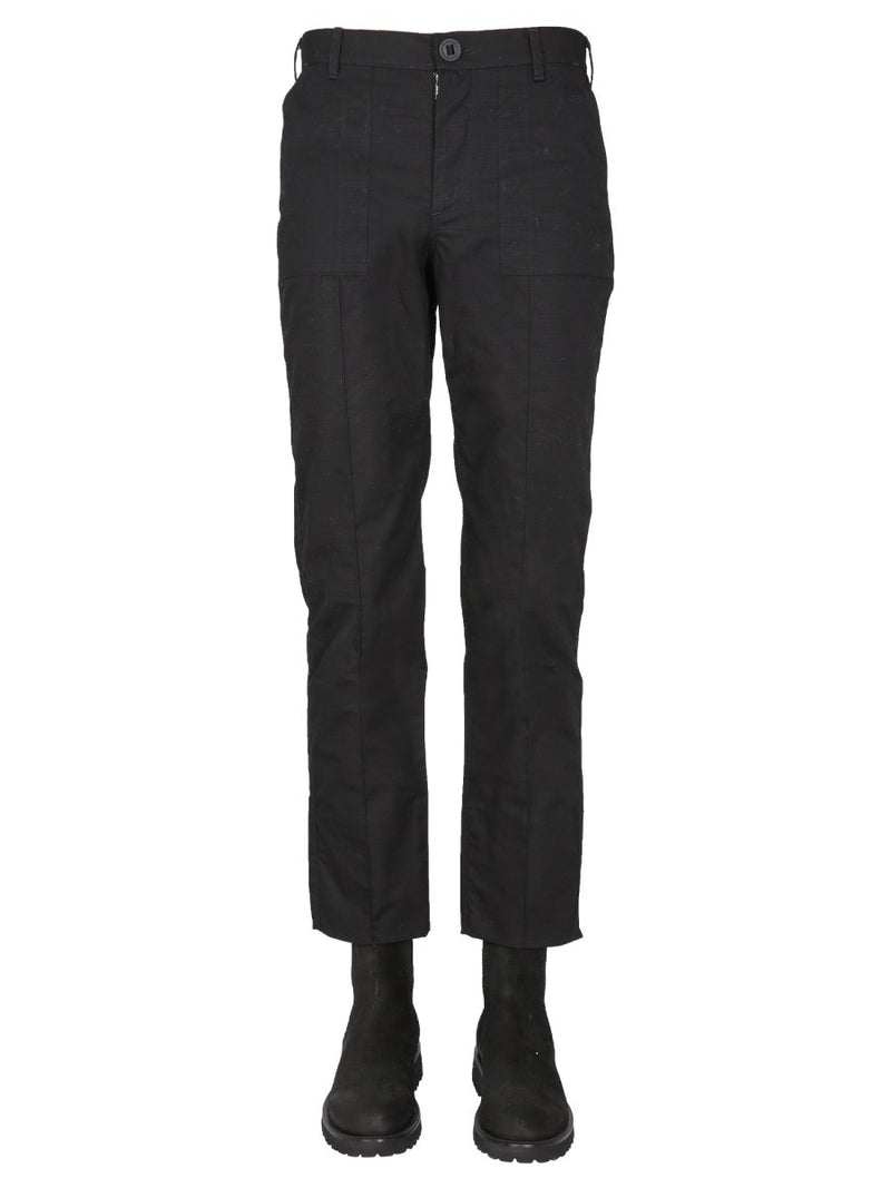 PANTS WITH LOGO BUTTON