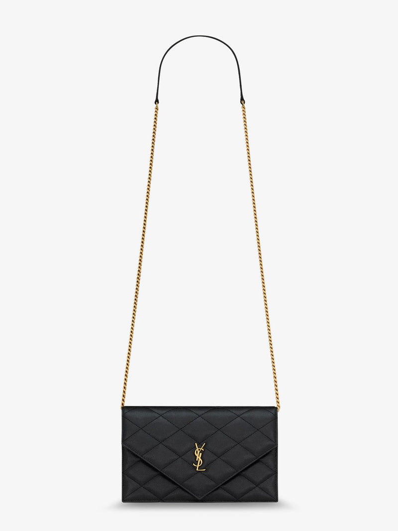 Paris leather crossbody bag with metal Cassandre logo