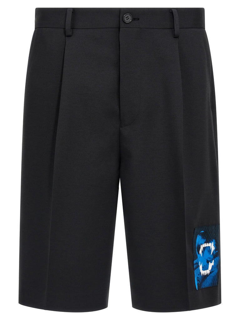 Patch Bermuda shorts