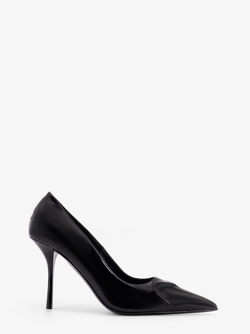 Patent leather decolleté