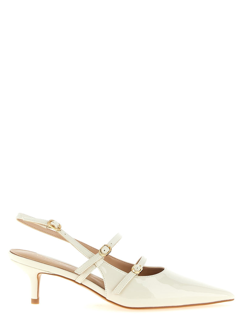 Patent leather slingback