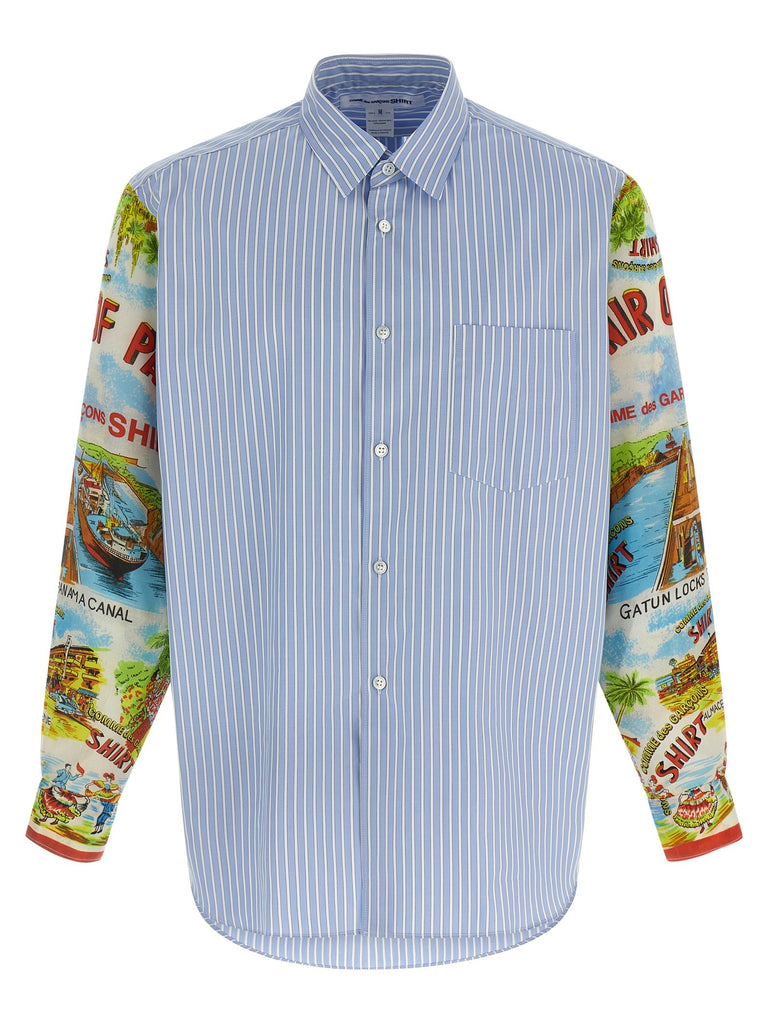 Patterned sleeve shirt