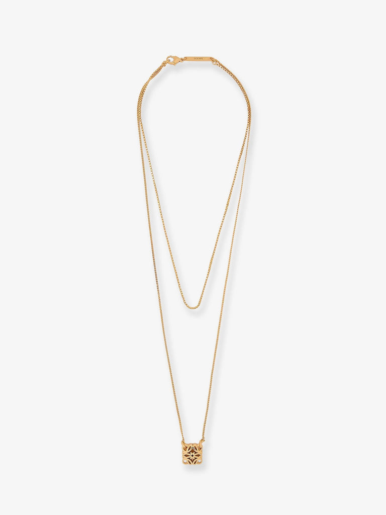Paula's Ibiza -Anagram Bombè Brass Necklace