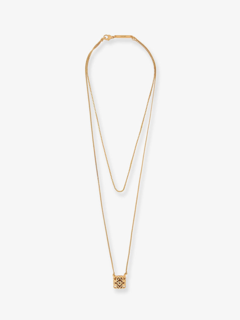 Paula's Ibiza -Anagram Bombè Brass Necklace