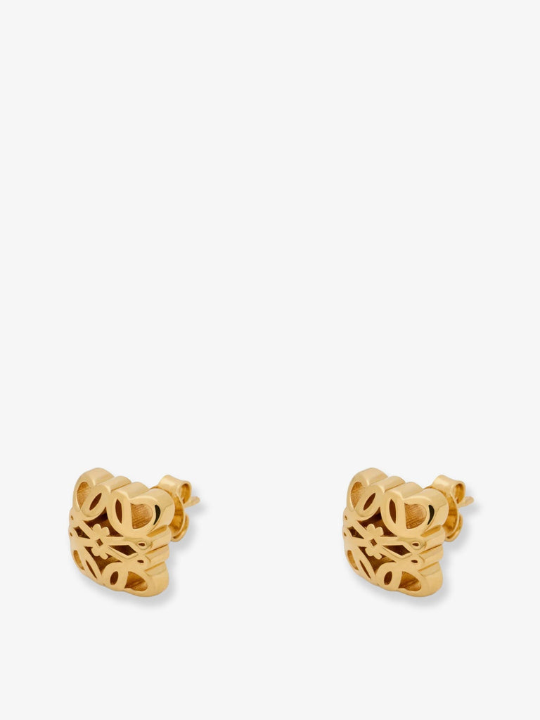 Paula's Ibiza -Bombè Anagram brass earrings
