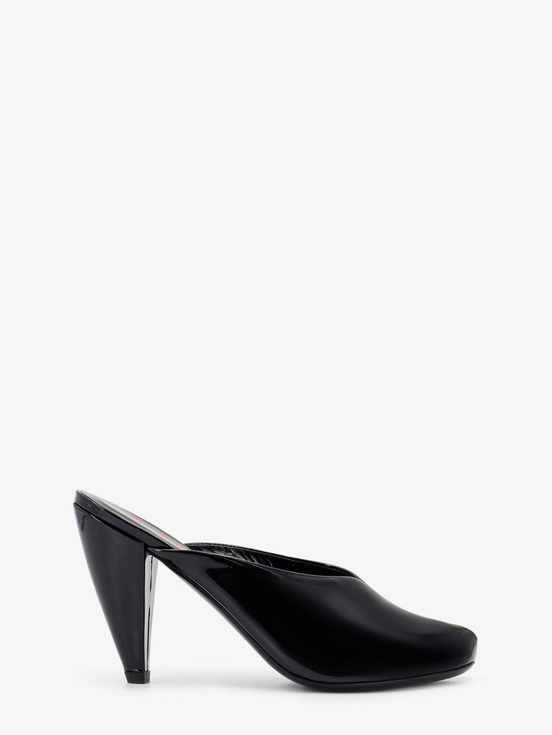 Paw Mule patent leather sandals