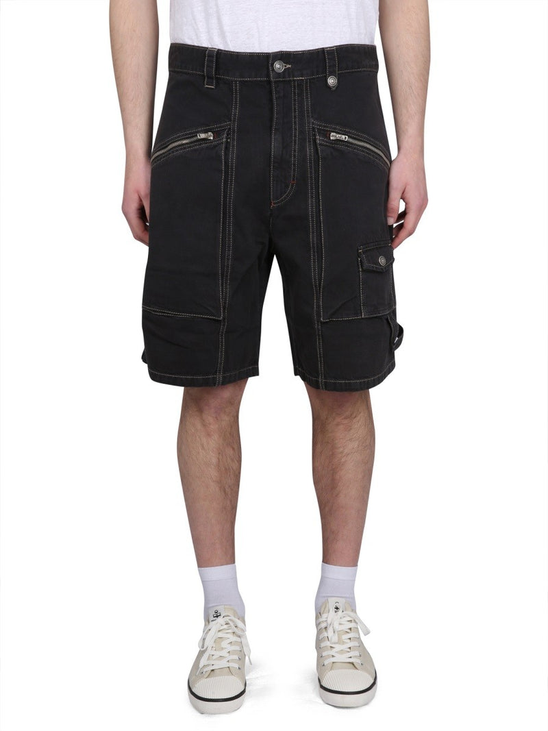 PEIO DENIM BERMUDA SHORTS
