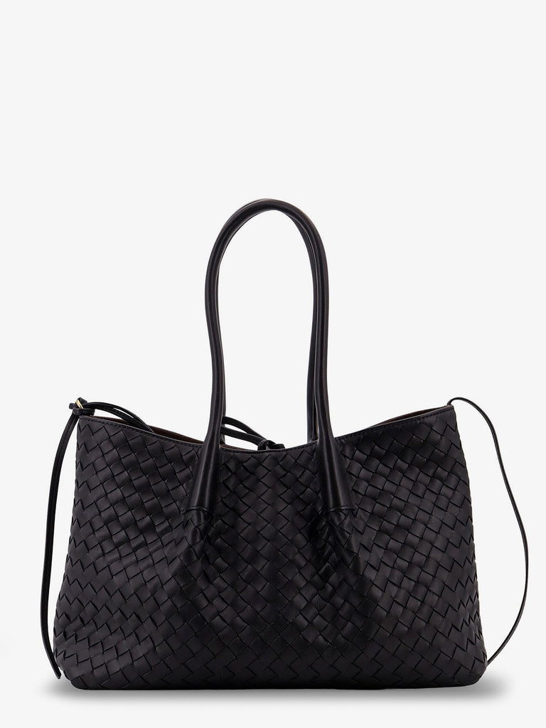 Pinacoteca leather handbag with Intrecciato motif