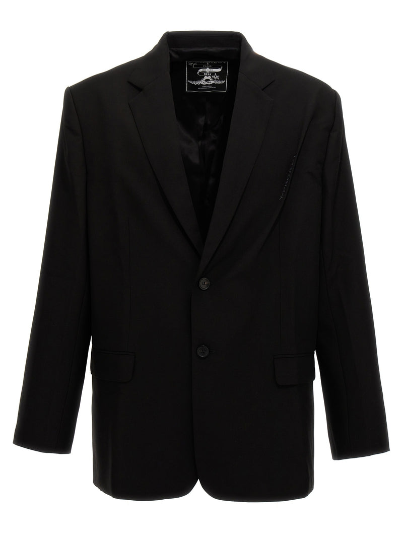 'Pinched Logo' blazer