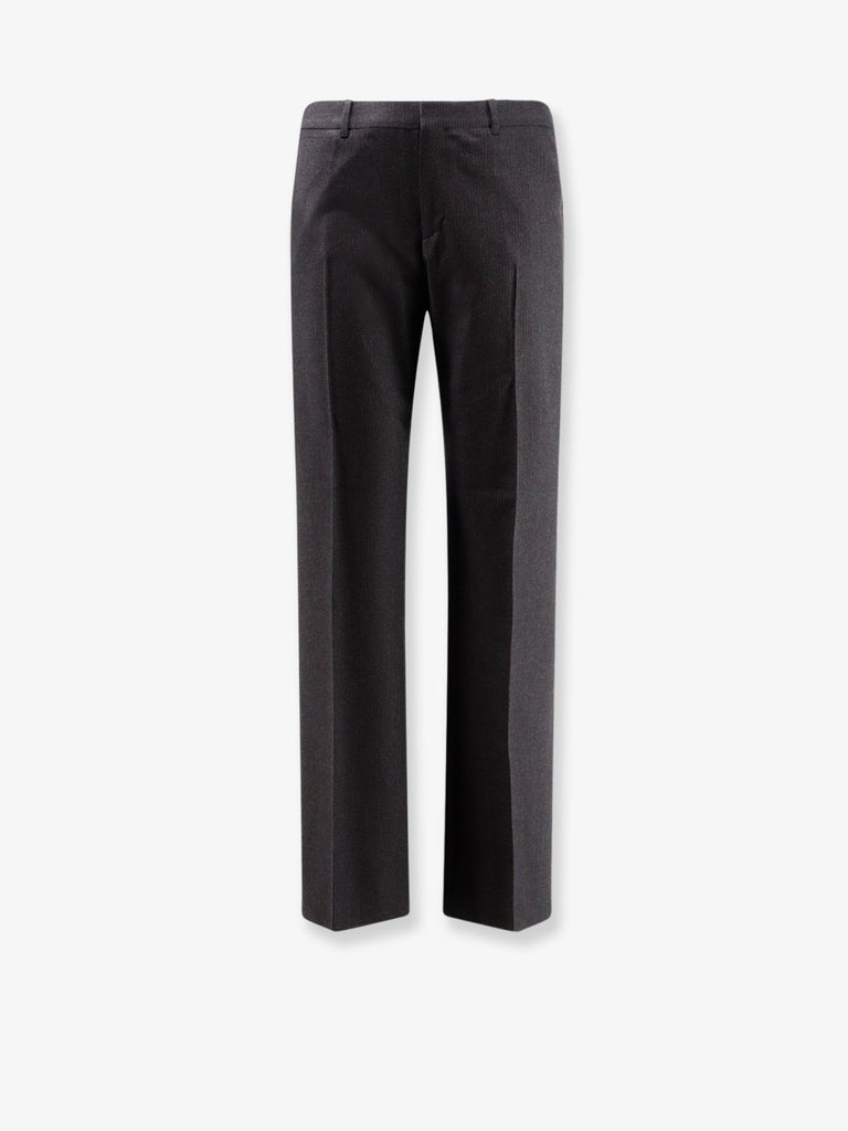 Pinstripe wool trousers