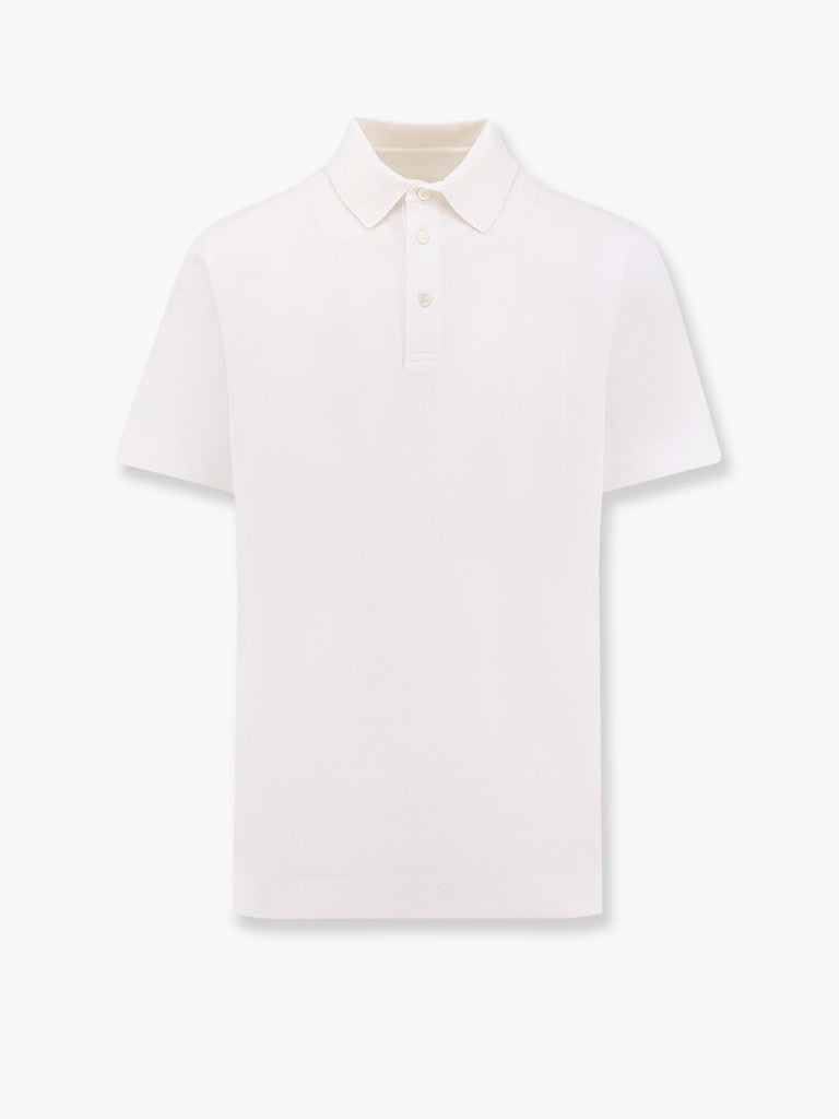 Piqué cotton polo shirt with 4g embroidery