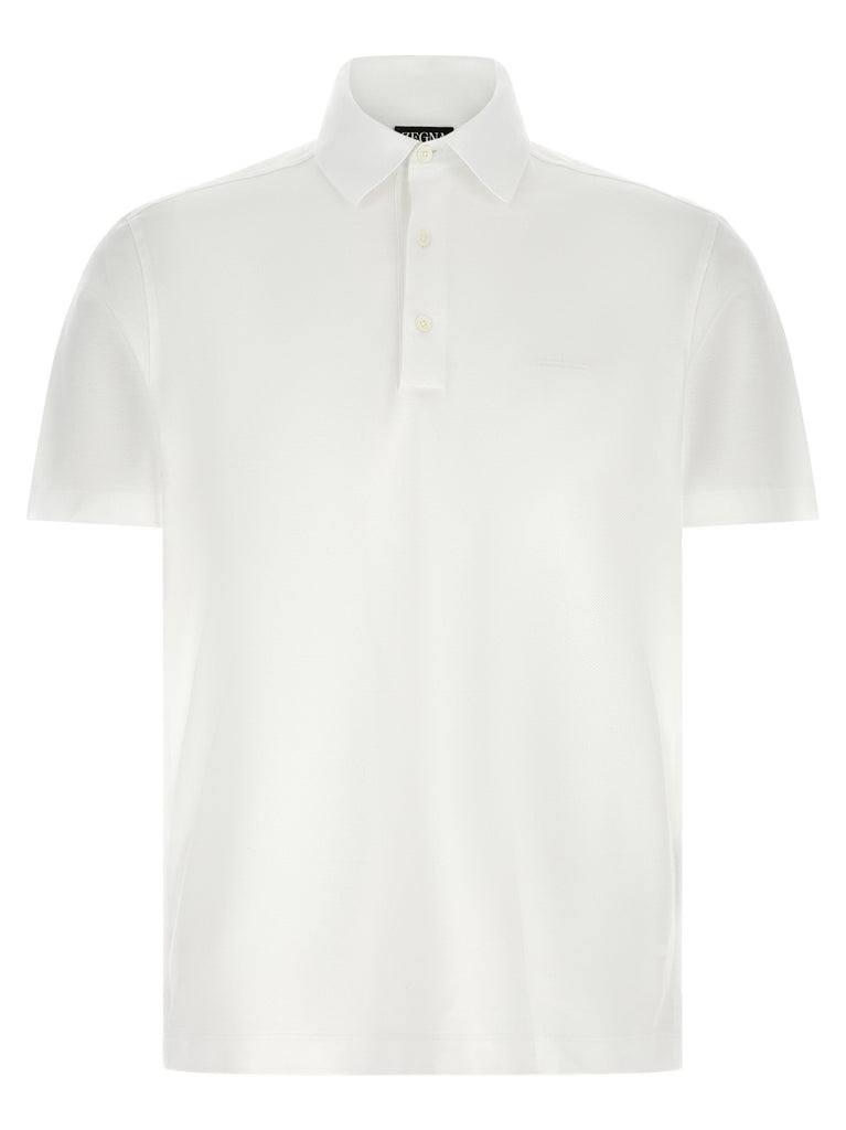 Piqué cotton polo shirt