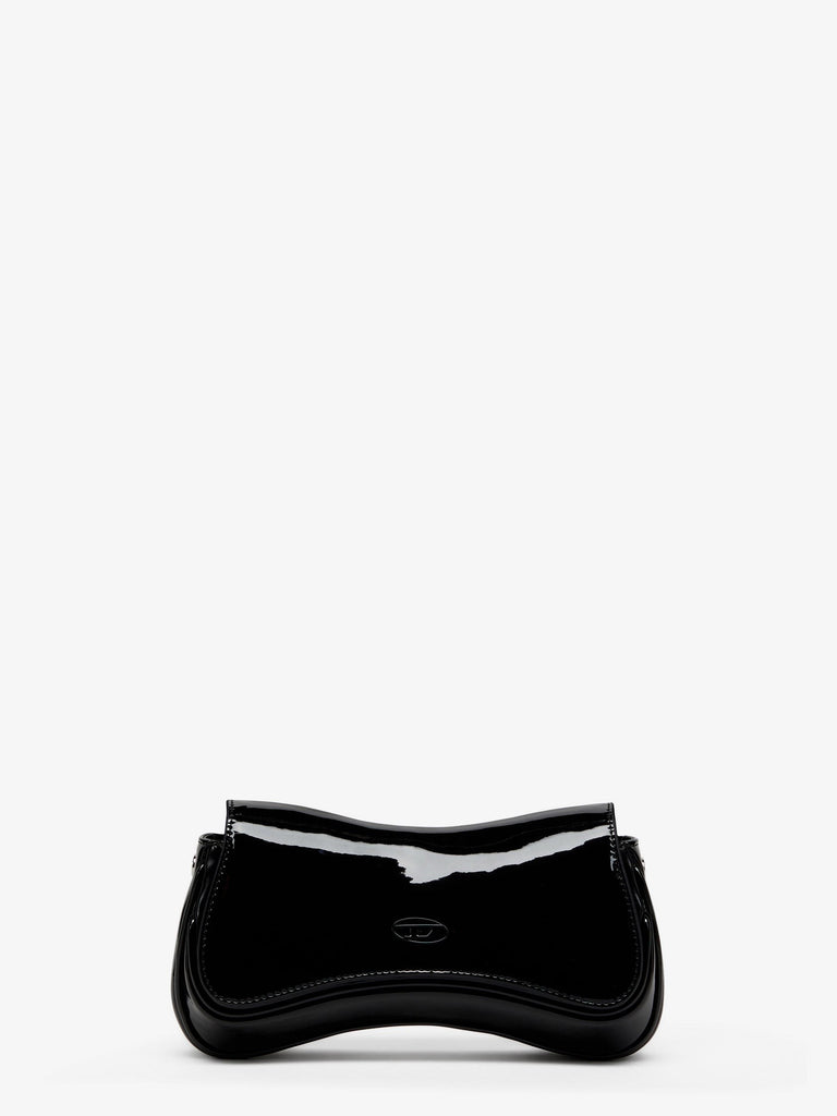 Play Clutch shiny leather shoulder bag