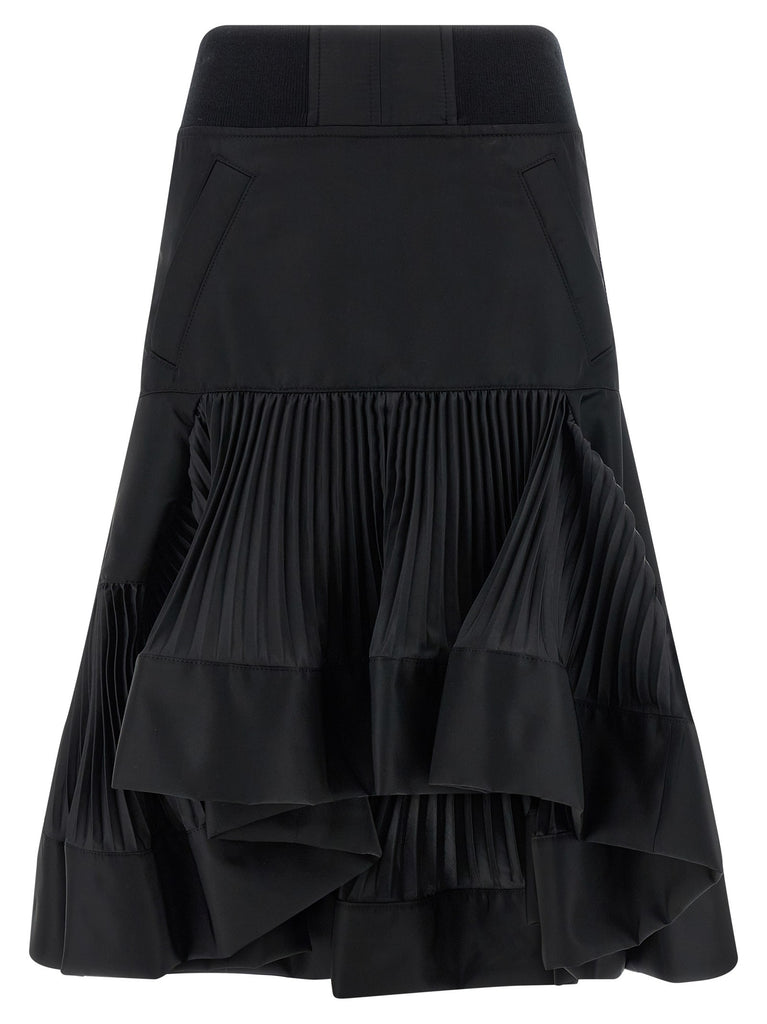 Pleated insert skirt