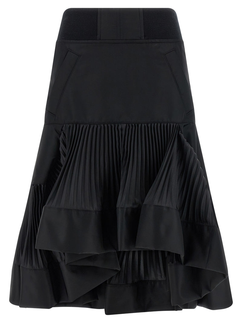 Pleated insert skirt