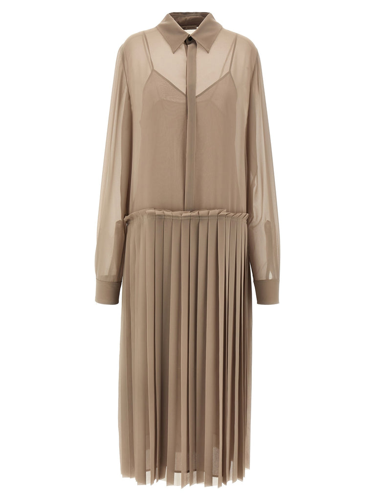 'Pleated Midi' dress