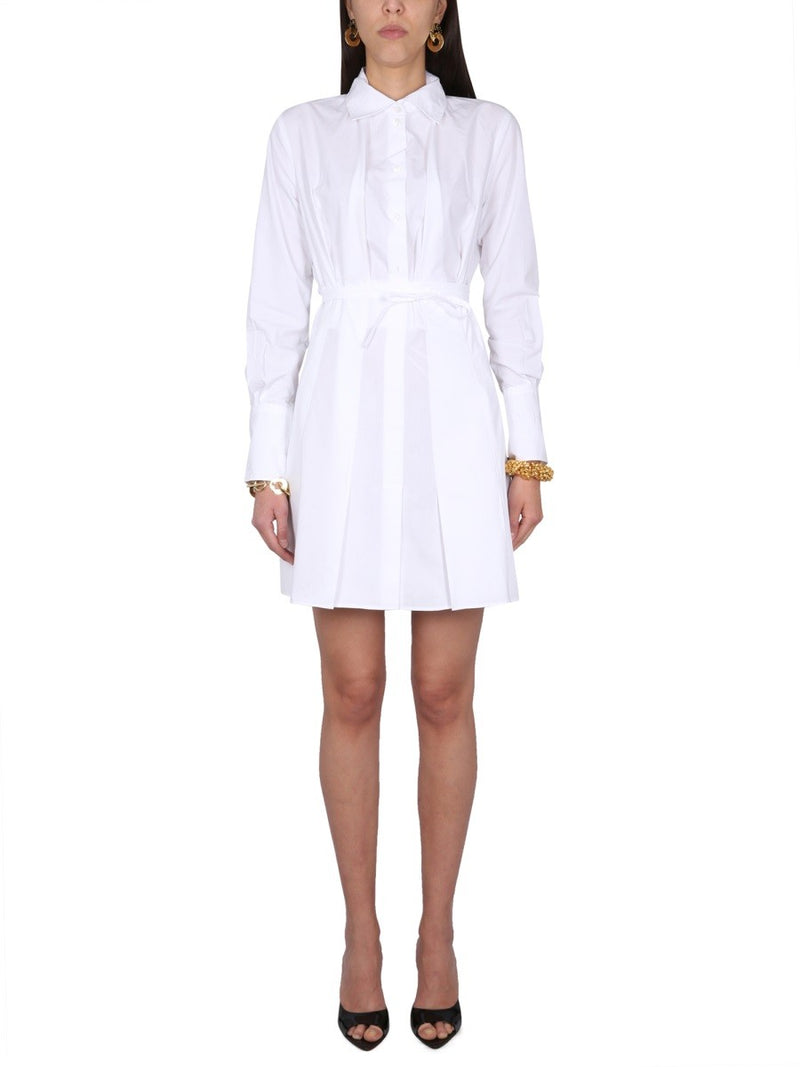 PLEATED SHIRT DRESS