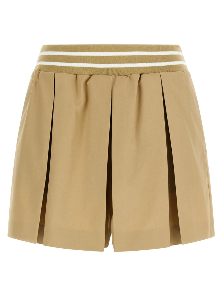 Pleated shorts
