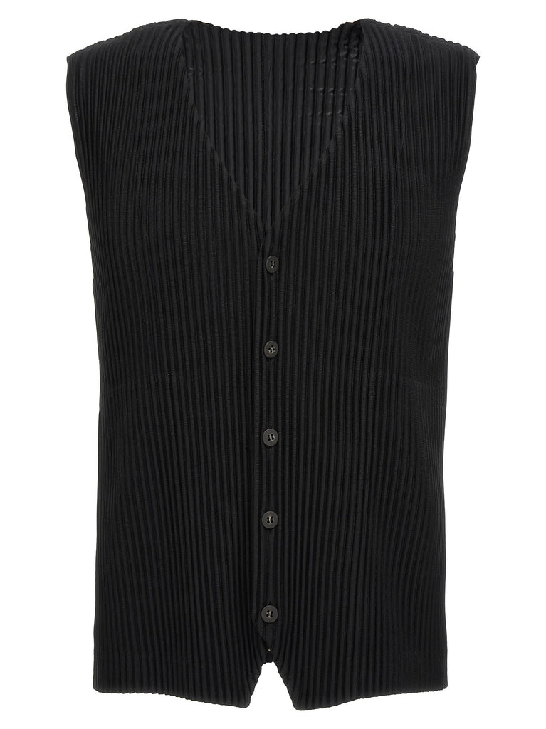 Pleated vest