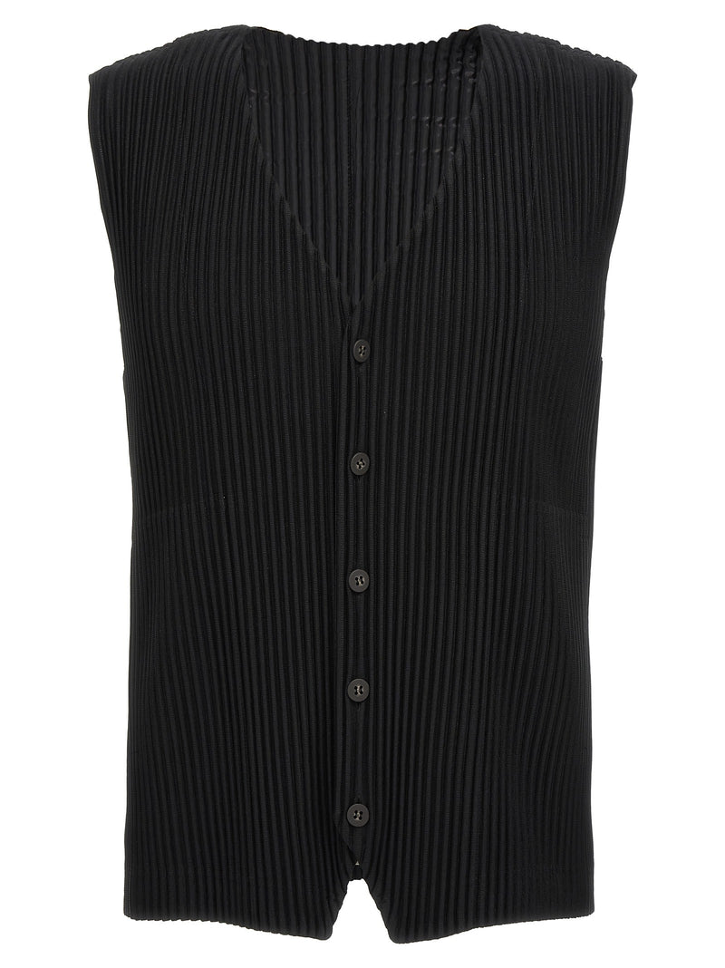 Pleated vest