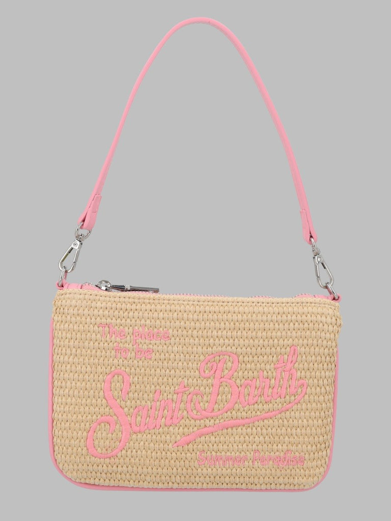 POCHETTE "PARISIENNE" MINI EFFETTO PAGLIA