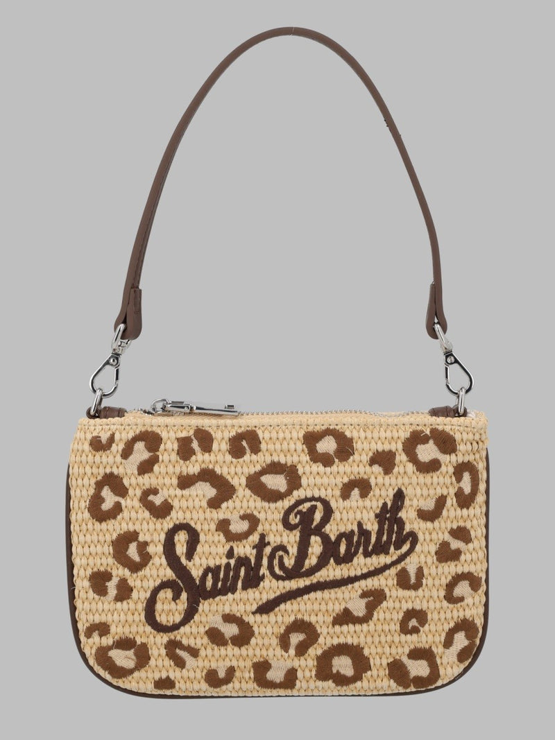 POCHETTE "PARISIENNE" MINI EFFETTO PAGLIA