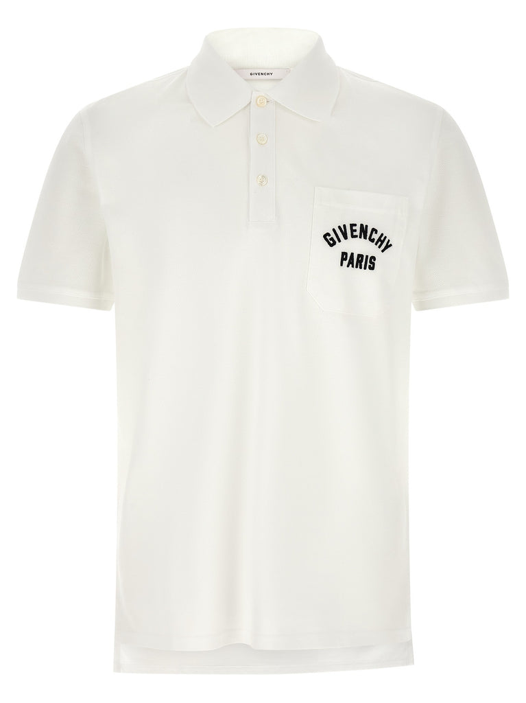 Pocket embroidery polo shirt