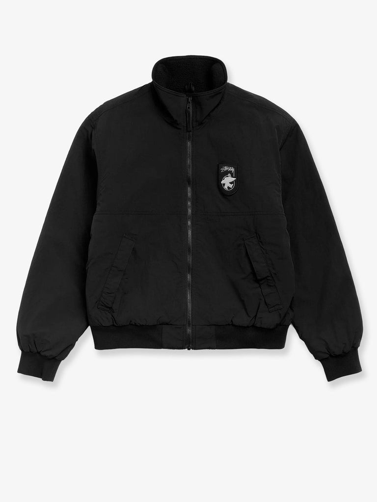 Polar nylon jacket with logo patch on the front