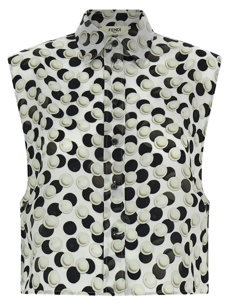 Polka dot crop top