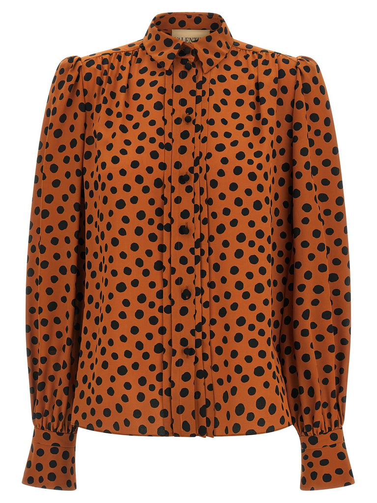 Polka dot print shirt