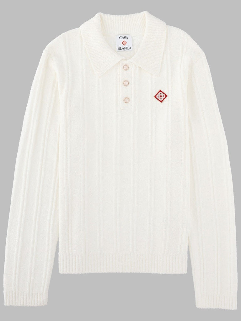 POLO A MANICA LUNGA IN BOUCLÉ