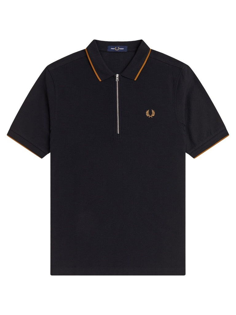 POLO CON ZIP E LOGO