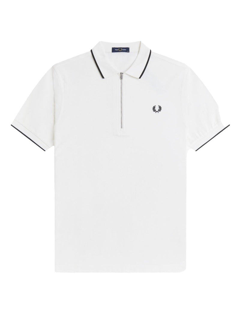 POLO CON ZIP E LOGO