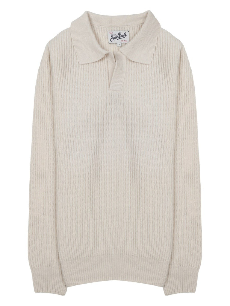 MAGLIA CON COLLETTO A POLO