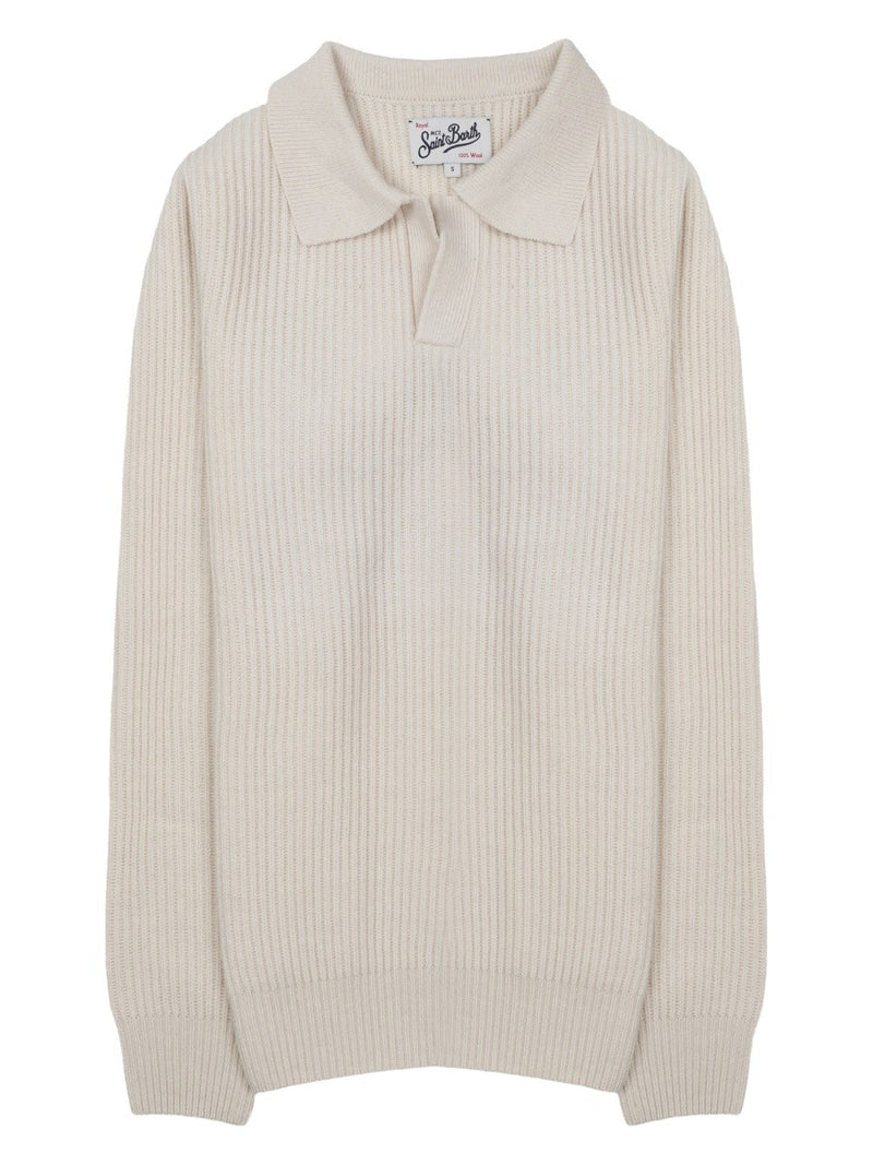 MAGLIA CON COLLETTO A POLO