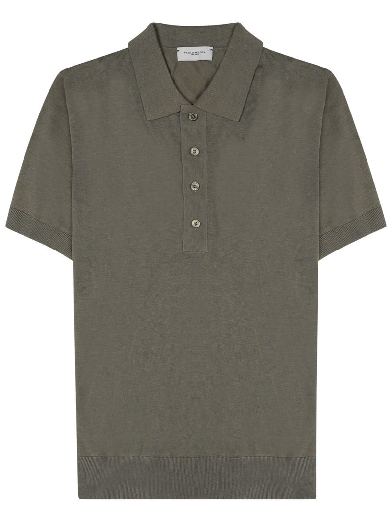 POLO IN SETA MISTO COTONE