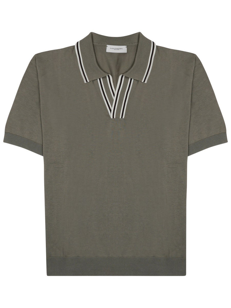 POLO IN SETA MISTO COTONE