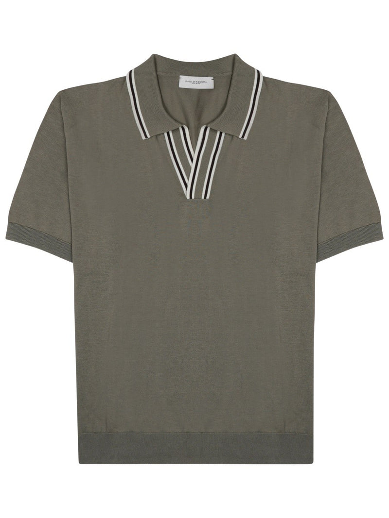 POLO IN SETA MISTO COTONE