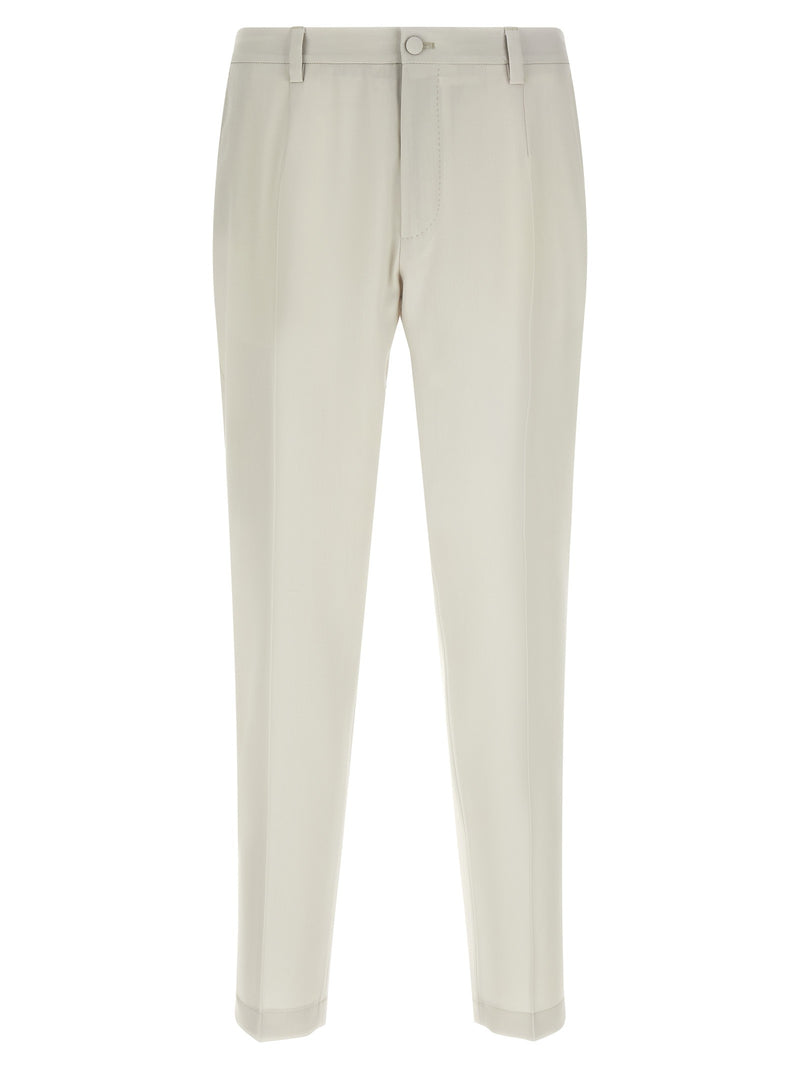 Poplin wool pants