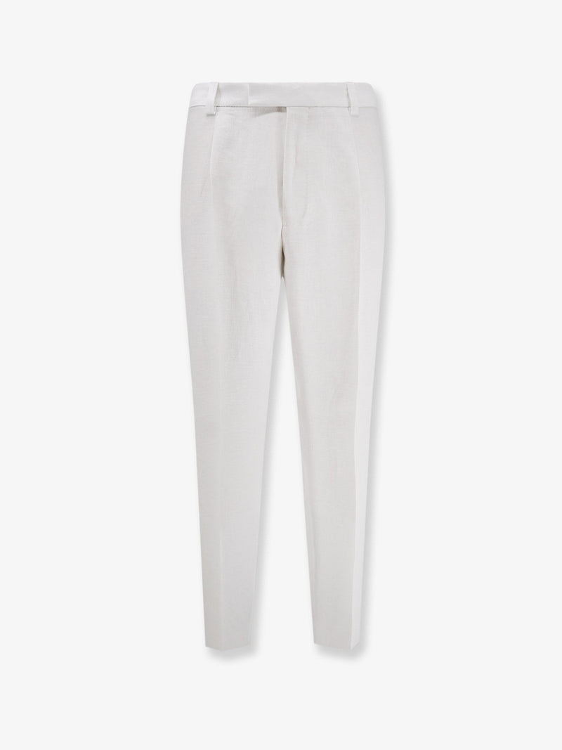 Port linen trousers