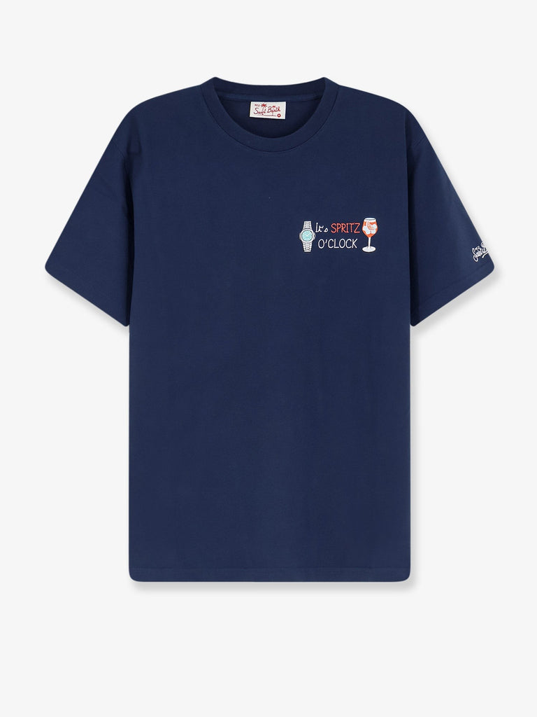 Portofino cotton T-shirt with embroidered logo on the front
