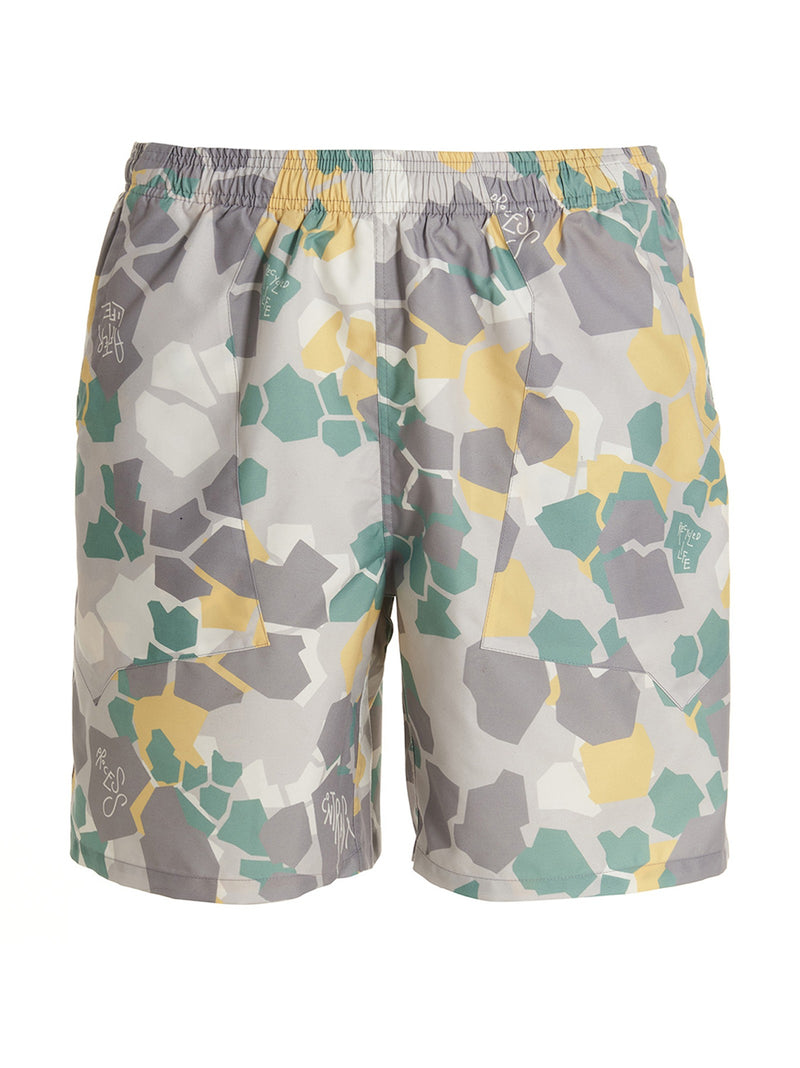 Printed beach shorts