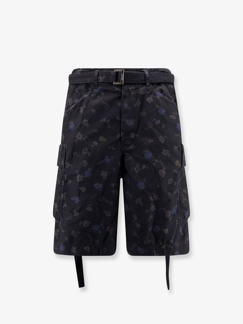 Printed cotton shorts