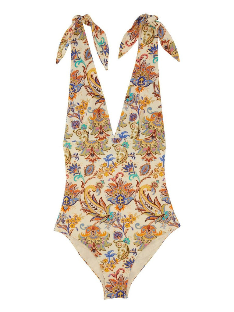 PRINTED ONE-PIECE SWIMSUIT