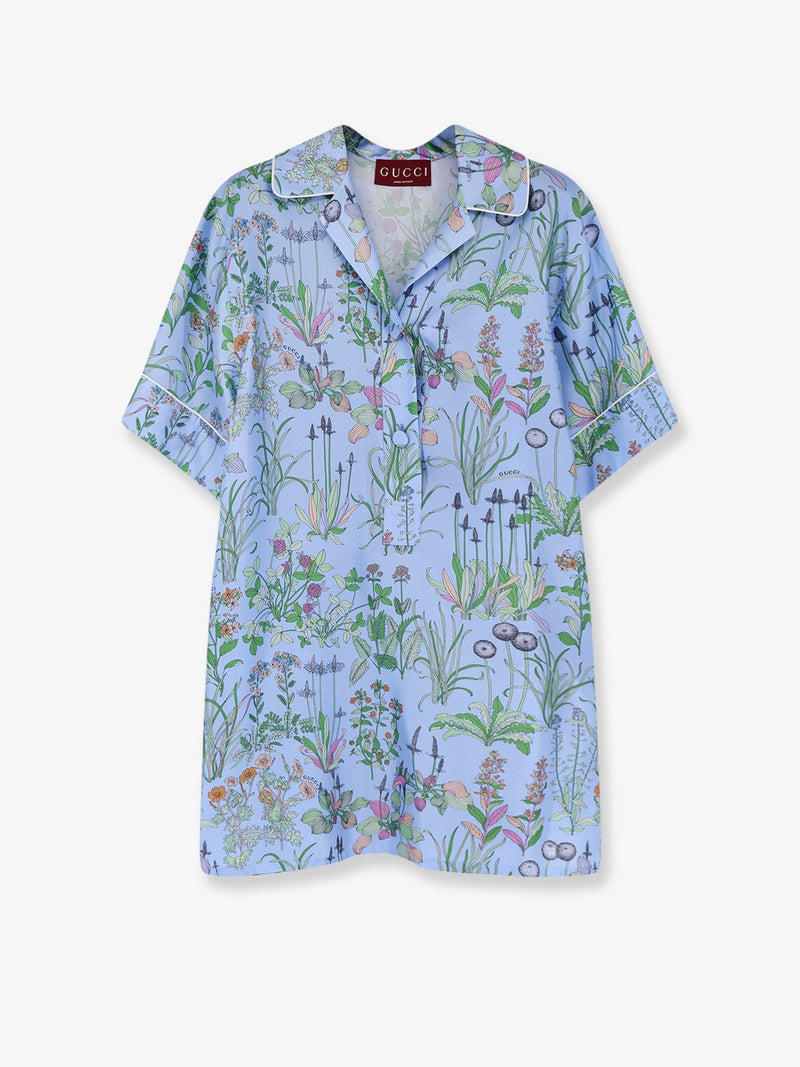 Printed silk shirt