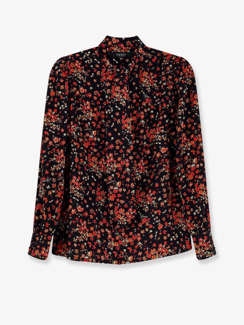Printed silk shirt